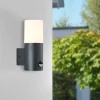 Aberdeen udendørs væglampe, sensor, højde 23,2 cm, antracit