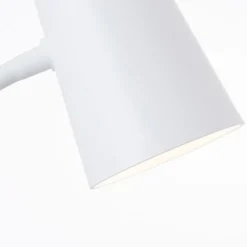 Adda LED-bordlampe med klemme hvid dæmpes i 3 trin