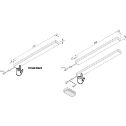 Add-On Mini Touchdim LED-underskabslys, 3, 4.000 K