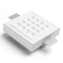 Ade T284 indbygget LED-loftlampe, 13 cm x 13 cm