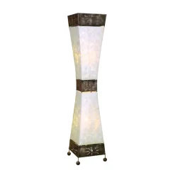 Adrian gulvlampe, Capiz-skaller, højde 100 cm