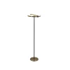 Aerial LED-gulvlampe, messing/sort, stål, silikone