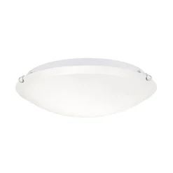 Agada loftslampe, opalglas, krom, 40 cm