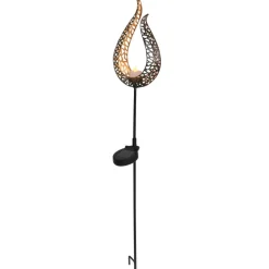 Aideen dekorativ LED solcellelampe med jordspyd