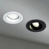Akron indbygningslampe, justerbar, rund, hvid