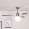Amelia Ball loftventilator, LED-lampe, grå