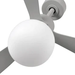 Amelia Ball loftventilator, LED-lampe, grå