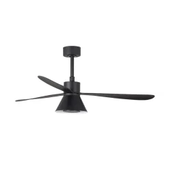 Amelia Cone loftventilator, LED-lampe, sort