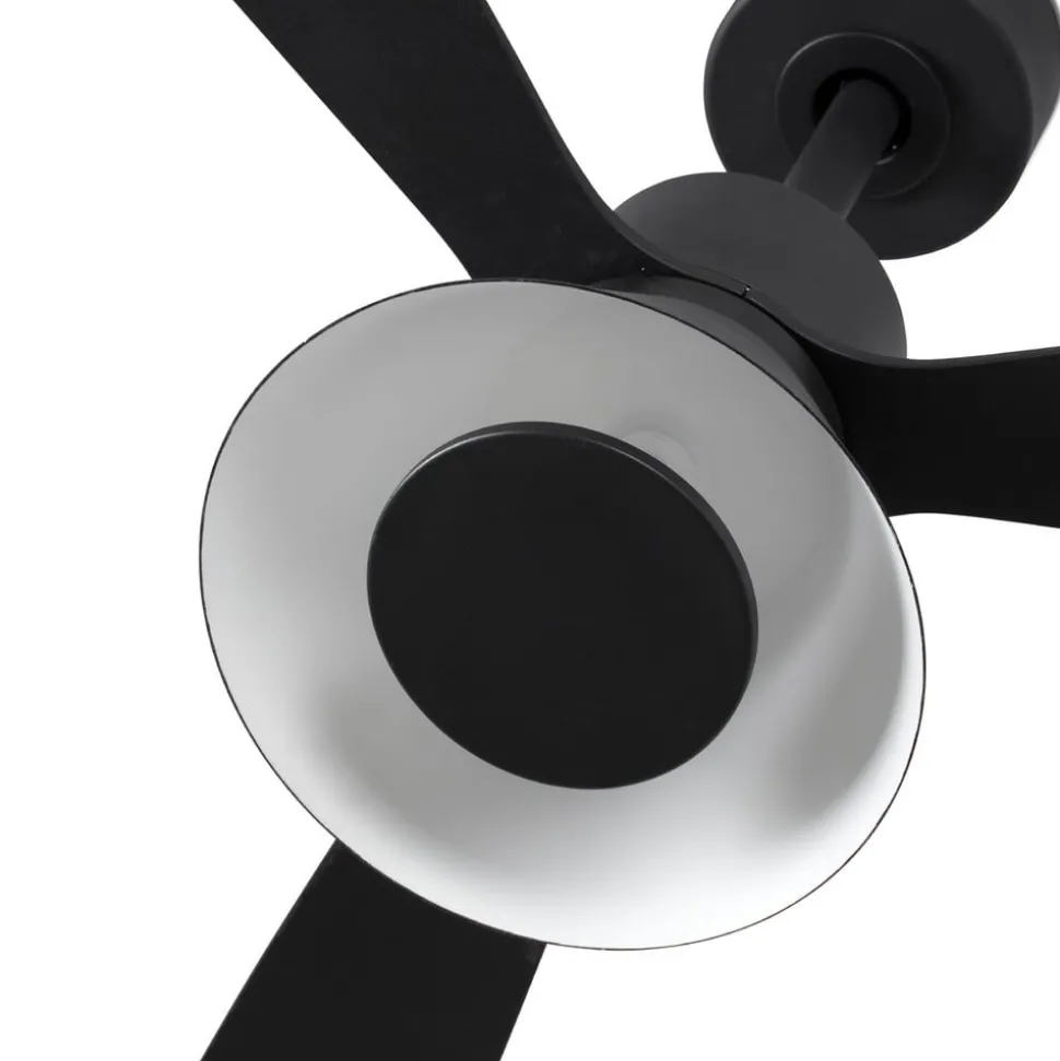 Amelia Cone loftventilator, LED-lampe, sort