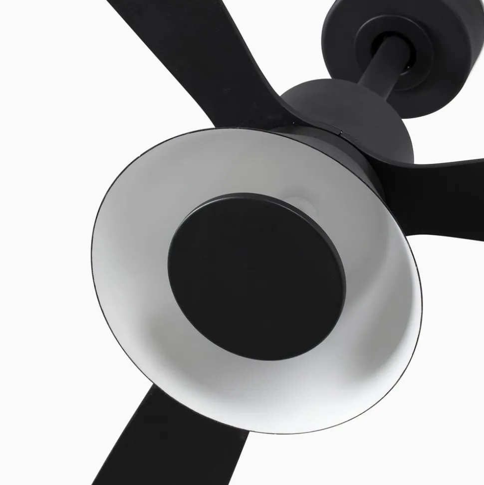 Amelia Cone loftventilator, LED-lampe, sort