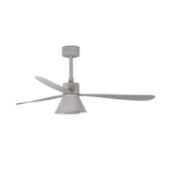 Amelia Cone loftventilator, LED-lampe, grå