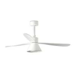 Amelia Cone loftventilator med LED-lampe, hvid