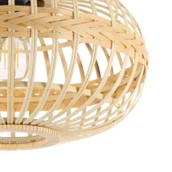 Amsfield loftlampe af bambus, oval