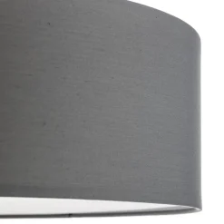 Andria loftslampe i tekstil, 60 cm, lysegrå