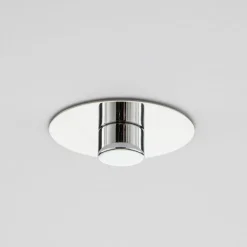 Andria loftslampe i tekstil, 60 cm, lysegrå