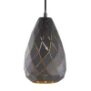 Antracit udenpå, guld indeni - pendellampe Onyx