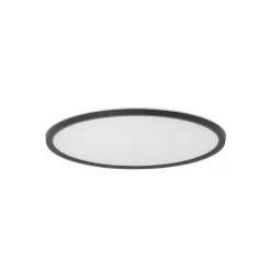 Aqua LED-panel, Ø 40 cm, sort, metal/plast, CCT dæmpbar