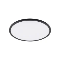 Aqua LED-panel, Ø 40 cm, sort, metal/plast, CCT dæmpbar