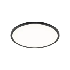 Aqua LED-panel, Ø 40 cm, sort, metal/plast, CCT dæmpbar