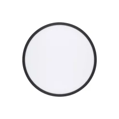 Aqua LED-panel, Ø 40 cm, sort, metal/plast, CCT dæmpbar