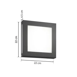 Aqua Legendo Mini LED-ud.lampe, sensor, antracit
