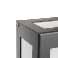 Aqua Rain udendørs LED-væglampe, sensor, antracit