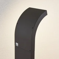 Arcchio Advik LED-vejlampe, 100 cm, antracit, sensor, IP54