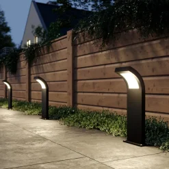 Arcchio Advik LED-vejlampe, IP65, 60 cm, antracit, metal