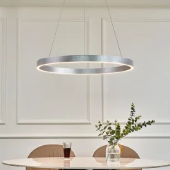 Arcchio Answin LED-hængelampe 52,8 W sølv