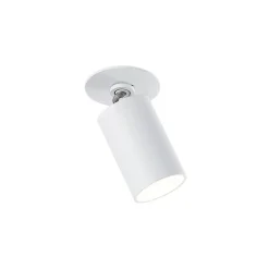 Arcchio Davin indbygningsspot, cylinder, hvidt