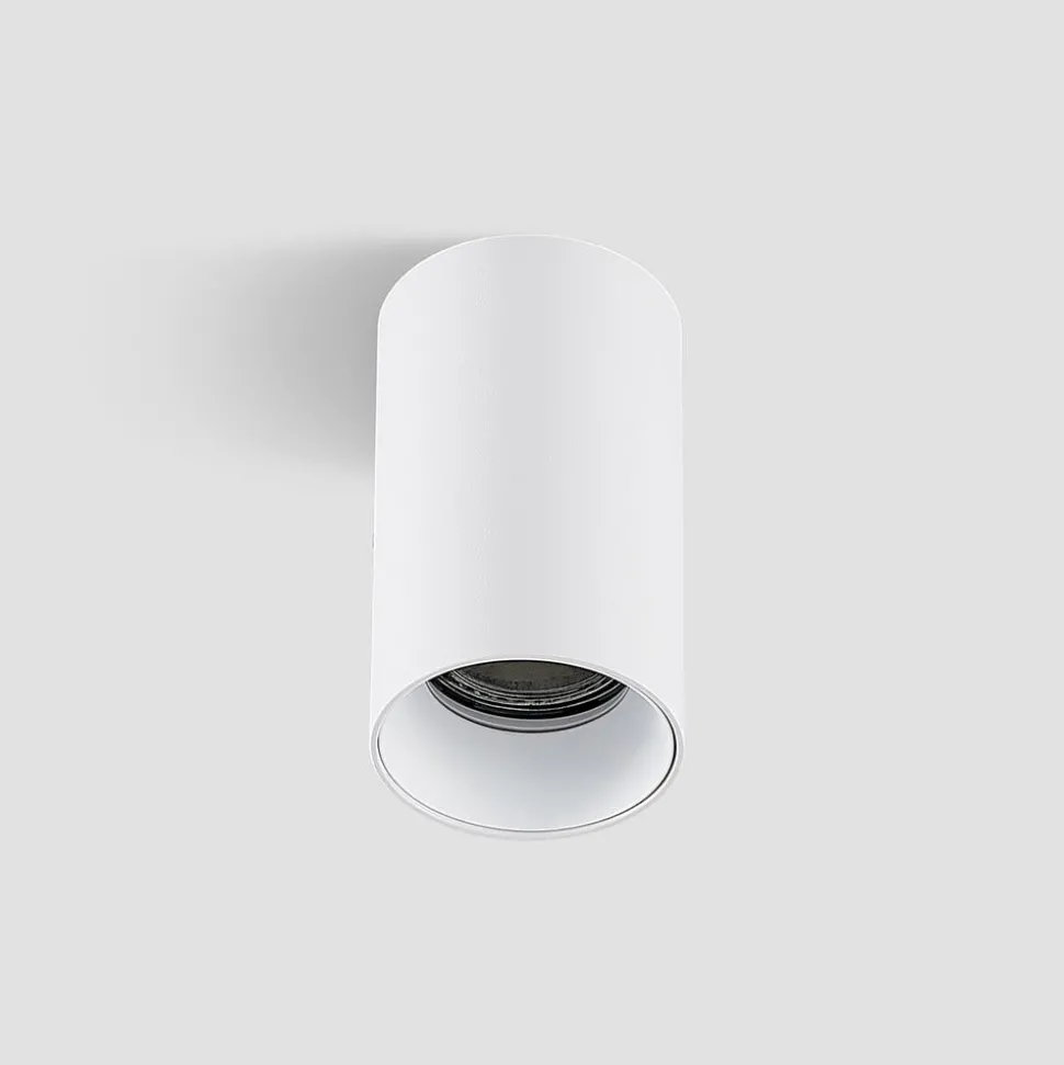 Arcchio Downlight Brinja, hvid, metal, Ø 6 cm, rund, GU10