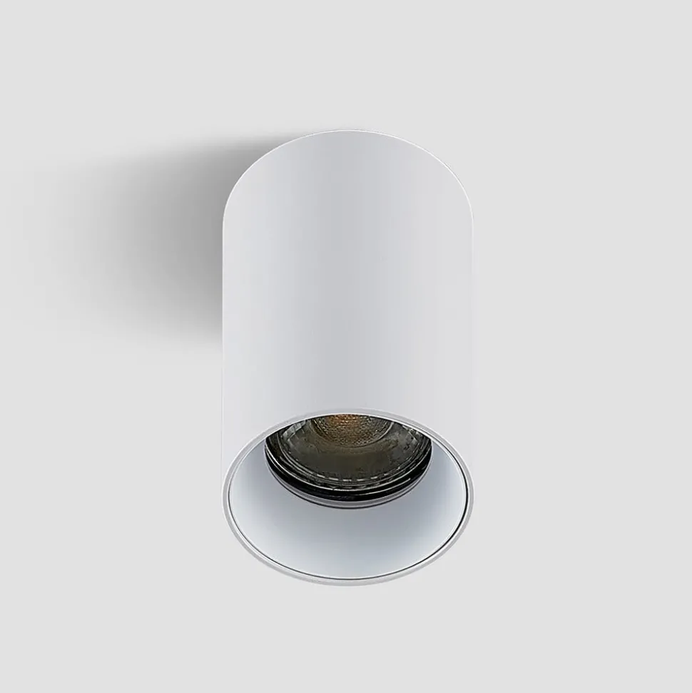 Arcchio Downlight Brinja, hvid, metal, Ø 6 cm, rund, GU10