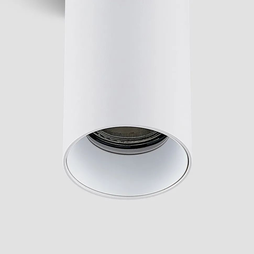 Arcchio Downlight Brinja, hvid, metal, Ø 6 cm, rund, GU10