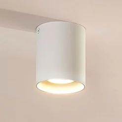 Arcchio downlight Carson, højde 10 cm, hvid, aluminium