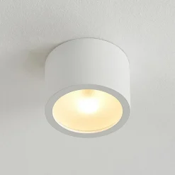 Arcchio downlight Nieva, G9, hvid, rund, Ø 10cm, metal