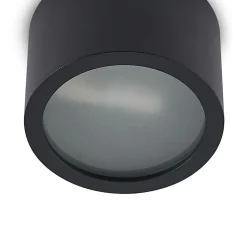 Arcchio downlight Nieva, G9, sort, rund, Ø 10cm, metal