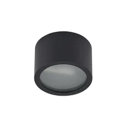 Arcchio downlight Nieva, G9, sort, rund, Ø 10cm, metal