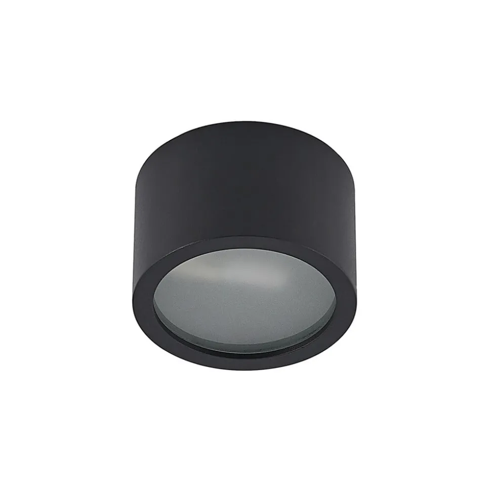 Arcchio downlight Nieva, G9, sort, rund, Ø 10cm, metal