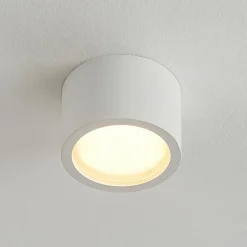 Arcchio downlight Nieva, GX53, hvid, rund, Ø 10cm, metal