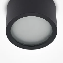 Arcchio downlight Nieva, GX53, sort, rund, Ø 10cm, metal