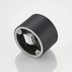 Arcchio downlight Nieva, GX53, sort, rund, Ø 10cm, metal