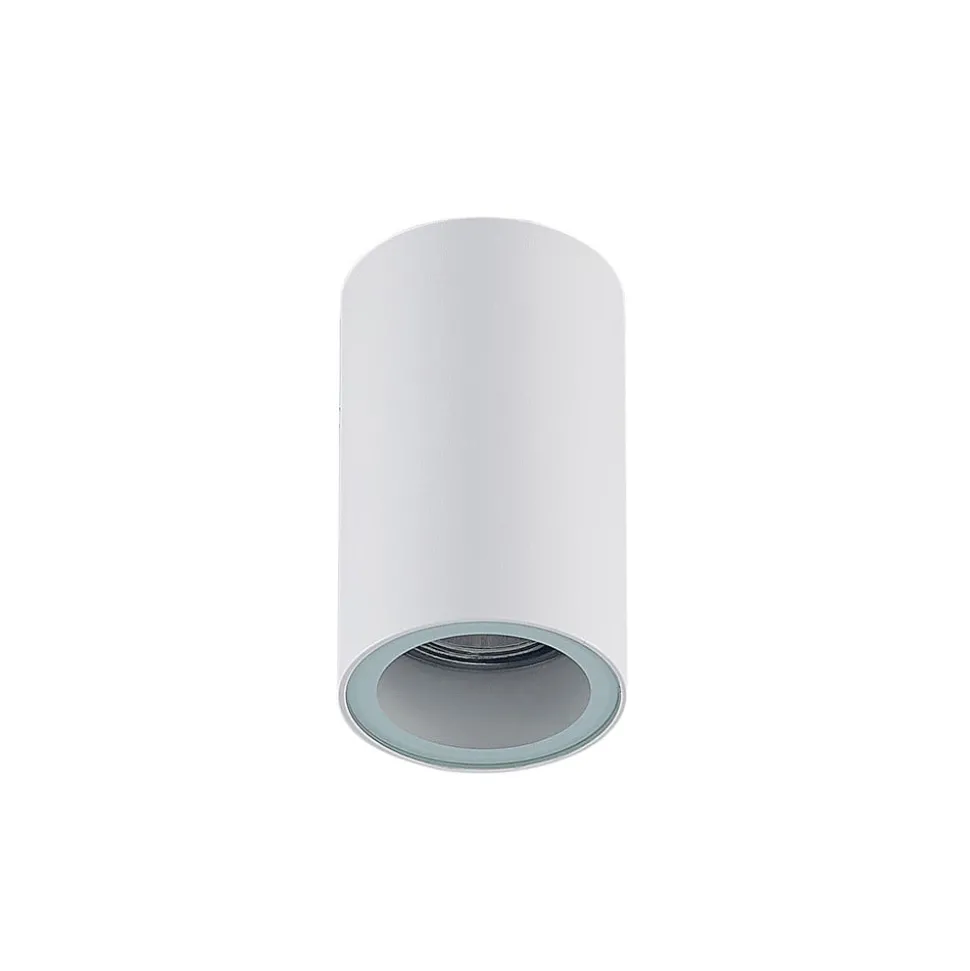 Arcchio downlight Olivir, hvid, metal, Ø 6cm, GU10, IP44