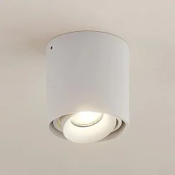 Arcchio downlight Walza, hvid, metal, Ø 9,3 cm, GU10