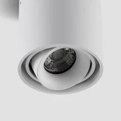 Arcchio downlight Walza, hvid, metal, Ø 9,3 cm, GU10