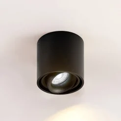 Arcchio downlight Walza, sort, metal, Ø 9,3 cm, GU10