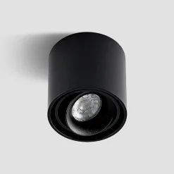 Arcchio downlight Walza, sort, metal, Ø 9,3 cm, GU10