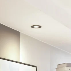 Arcchio downlight Zyron, sort, Ø 8,2 cm