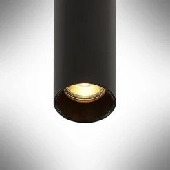 Arcchio Ejona pendellampe, højde 15 cm, sort, metal