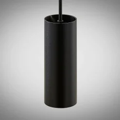 Arcchio Ejona pendellampe, højde 15 cm, sort, metal