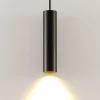 Arcchio Ejona pendellampe, højde 27 cm, sort, aluminium